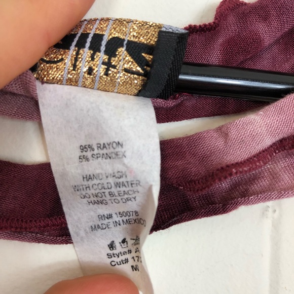 Glitz Tie Dye Cut Out Tank Sz M - Picture 6 of 9